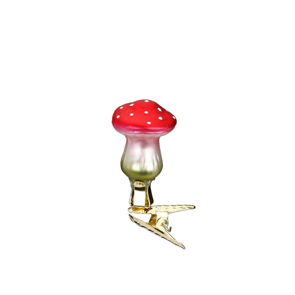 christmas ornament tiny mushroom