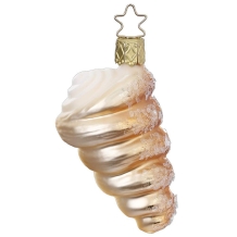 christmas ornament cream horn