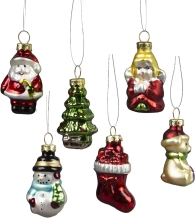 kerstbal set mini kerst figuren