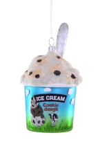 christmas ornament chocolate chip cookie dough ice cream