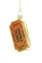 christmas ornament cinema ticket