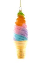 christmas ornament deluxe soft serve - rainbow