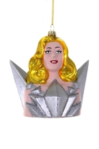 kerstbal Lady Gaga, zilver