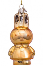 christmas ornament miffy - gold