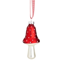 christmas ornament woodland mushroom