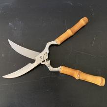 game shears with faux bamboo grip