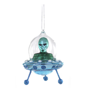 christmas ornament flying ufo