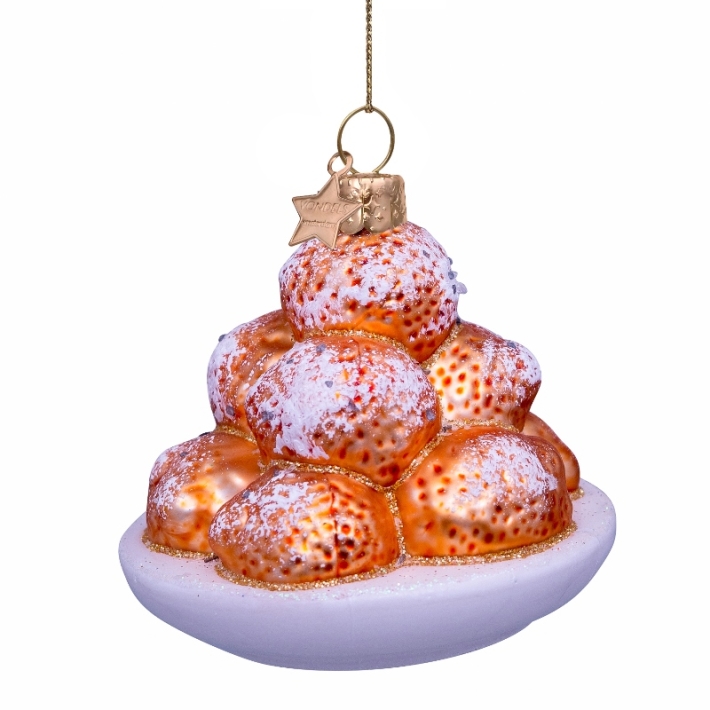 christmas ornament dutch oliebollen