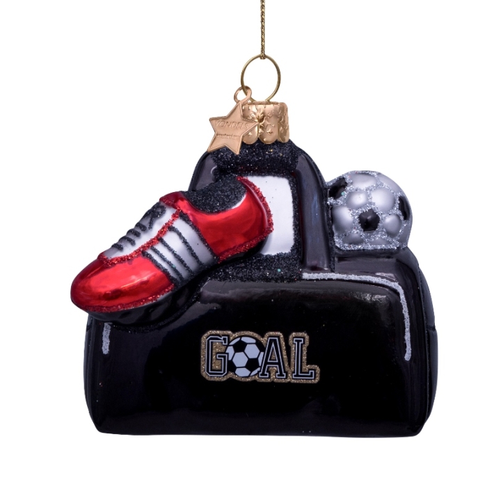 christmas ornament sportbag shoe & ball