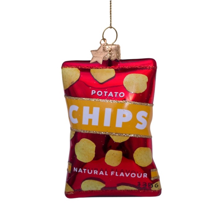 Vondels kerstbal gewone chips