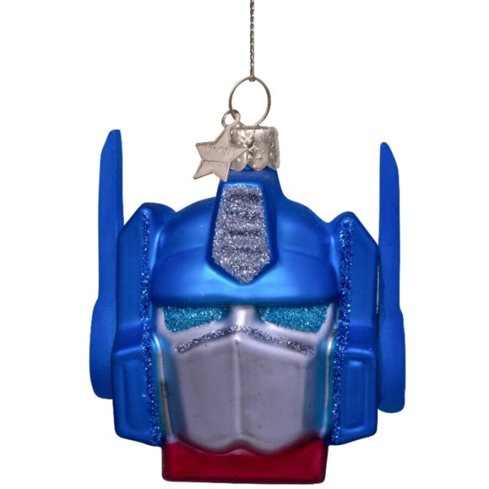 kerstbal transformers optimus prime - blauw