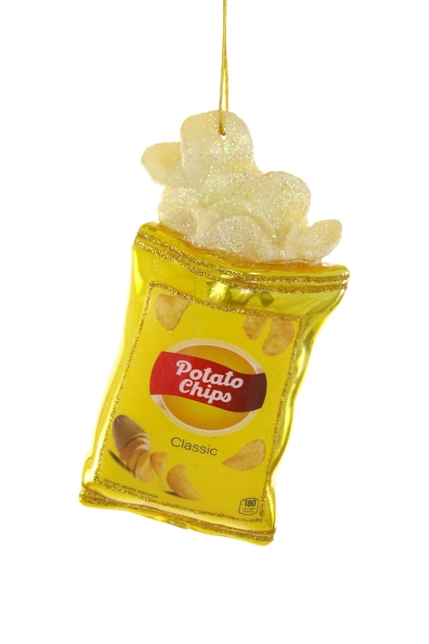 christmas ornament potato chips