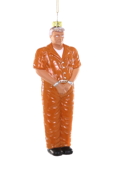 christmas ornament Donald Trump prison