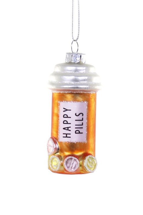 christmas ornament happy pills