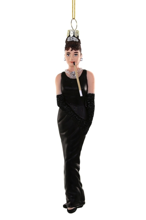 christmas ornament Audrey Hepburn, standing