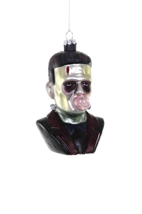 christmas ornament Frankenstein with bubblegum